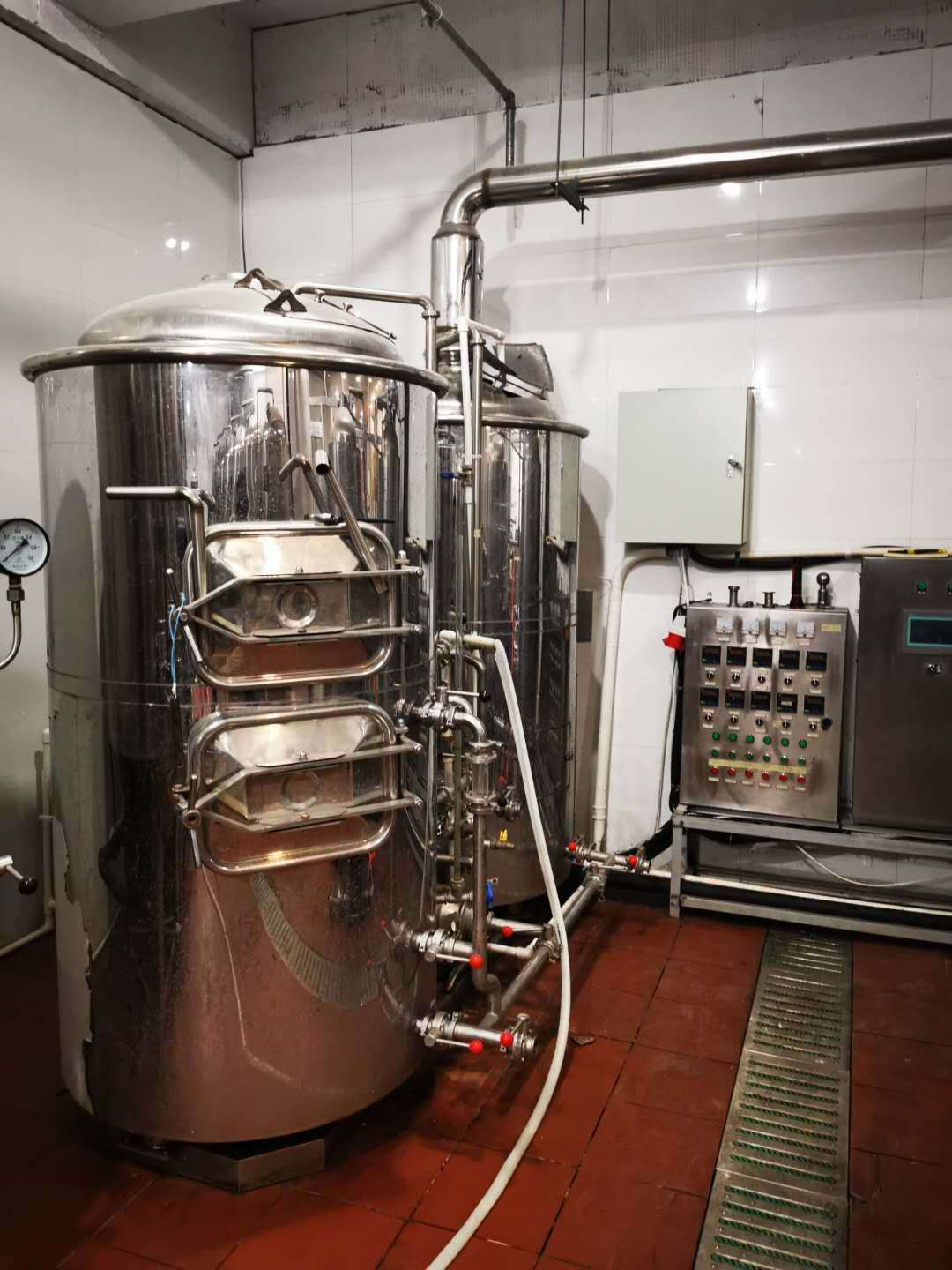 SUS304 ALL in one home craft beer brewing equipment and system made by WEMAC factory widely used in hotel